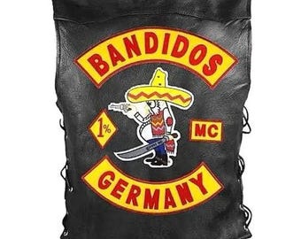 Leren motorjack Bandidos: Outlaw Biker Club-stijl - hoofdstuk Duitsland