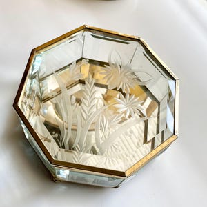 Vintage Crystal Butterfly Jewelry Box