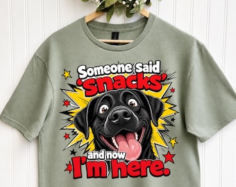 T-shirt « Gâteau Labrador Noir », T-shirt humoristique pour maman de chien, Cadeau pour amoureux des Labradors