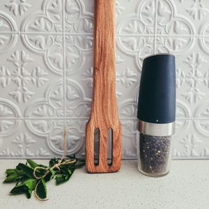 Handmade Oak Slotted Spoon | Oversized Stirrer for Instant Pot