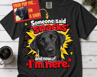 T-shirt personnalisé avec portrait de chien, faites imprimer la photo de votre animal sur le t-shirt, art canin personnalisé