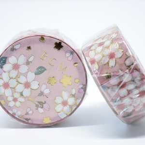 Cherry Blossom. BGM Washi Tape. Bullet Journal. Masking Tape. Mini Album Scrapbooking. Office Desk Accessories. Kawaii School Supplies.Japan