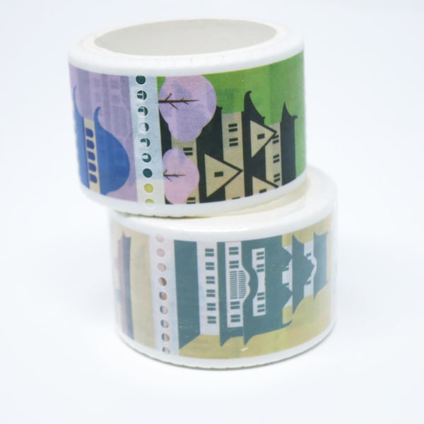 Wide Washi Tape. Travel Japan Building. Masking Tape. Mini Album Scrapbooking. Bullet journal accessories . Kawaii School Supplies. Sticker