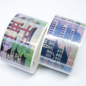 Architecture. Wide Washi Tape. Vintage Stamp. Masking Tape. Mini Album Scrapbooking. Bullet journal accessories . Kawaii School Supplies.