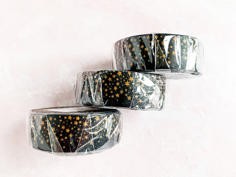 Kawaii School Supplies Masking Tape| Album Scrapbooking World Craft Office Desk Accessories Night Star Washi Tape Bullet Journal