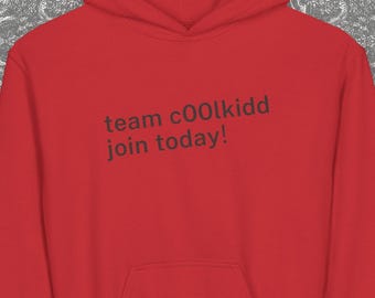 Team c00lkidd gå med idag Hoodie för barn inspirerad Roblox-present, c00lkidd, Skyll på John Roblox, Shedletsky Cosplay-hoodie, julklapp