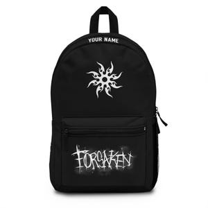 Two Time Backpack Customizable inspired Forsaken, Roblox Forsaken Bookbag for Students & Gamers, Laptop Bag, Tech Backpack, Cool Gift image 1