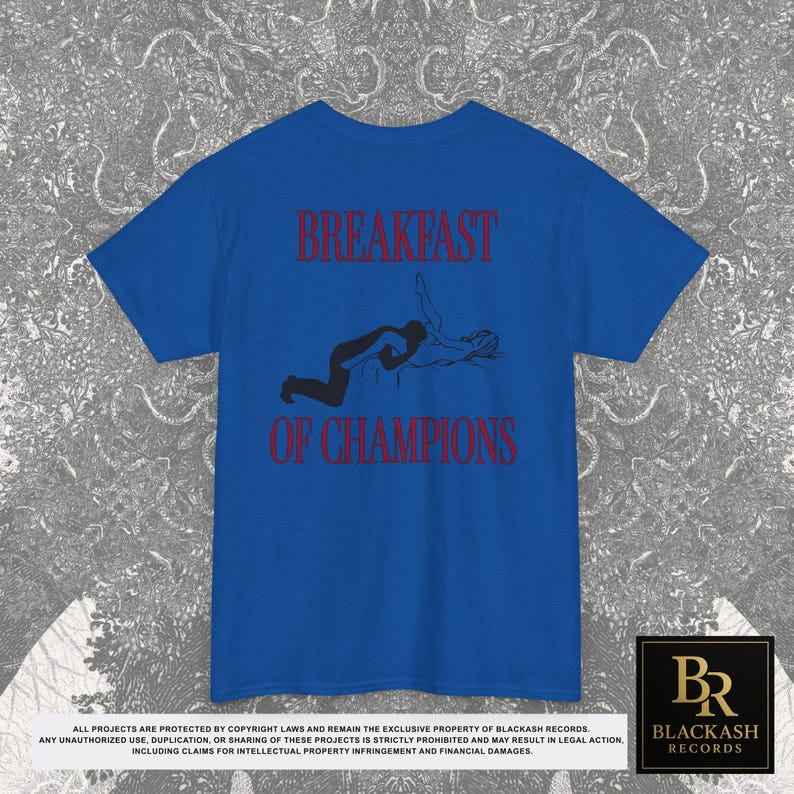 Camiseta com estampa "Café da Manhã dos Campeões" nas costas, Presente ideal para o Natal (inapropriado), Camisetas que arrasam, Presentes engraçados para casais, Presentes divertidos e originais imagem 14
