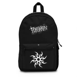 Två gånger anpassad ryggsäck Forsaken grafiskt inspirerad, Roblox Forsaken personlig ryggsäck present till barn, laptopväska, present till födelsedag