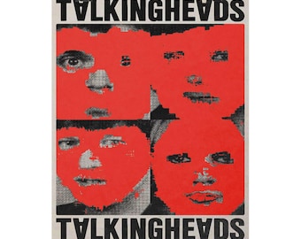 Talking Heads Poster: Vintage 70s-80s Rock Band Wall Art