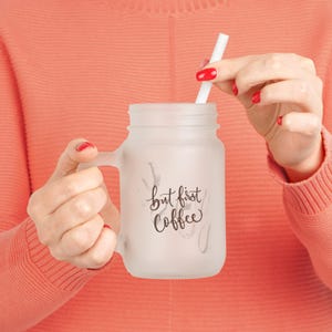 Verre avec paille, idéal pour le café ou le café glacé, cadeau parfait ! pour les chaudes journées d&#39;été, votre compagnon !