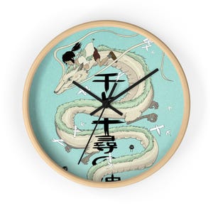 Anime-inspirierte Chihiro inspirierte Wanduhr, Einzigartige Wohnkultur, Geschenk für Fans, Kinderzimmer-Dekoration
