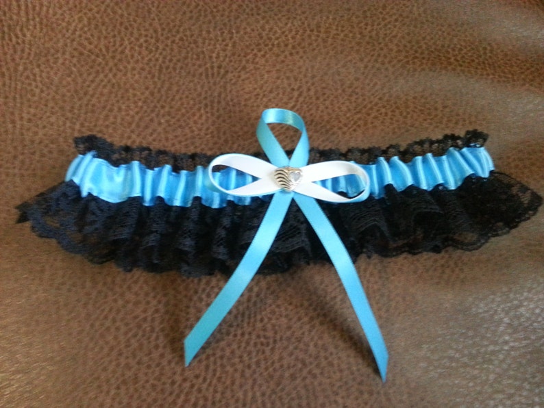 color or style. turquoise and black Lace Wedding Garter set any size