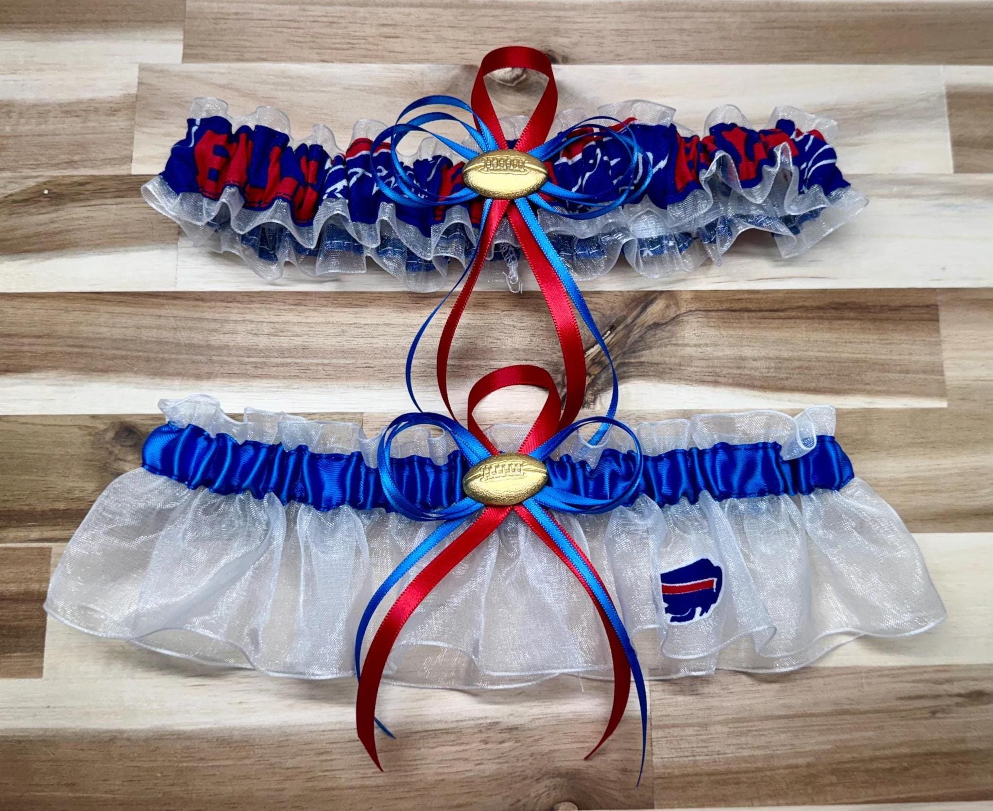 Blue Satin Garter