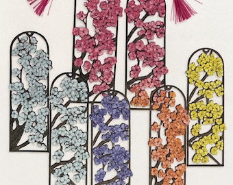 3D Printed Cherry Blossom Bookmark: Floral Fantasy Gift