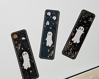 Ghost Bookmark Set – Halloween Book Lover Gift, 3D Printed