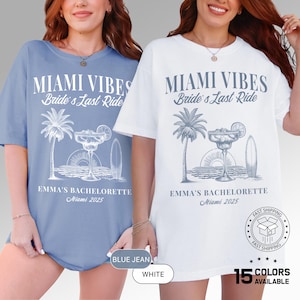 Miami Bachelorette Party Shirt: Custom Tropical Bridal Tee