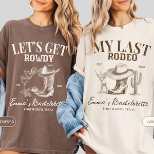 Custom Last Rodeo Bachelorette Shirts, Last Hoedown Country Bach, Nashville Bachelorette Party Cowgirl Bridal Party, Same Cowboy Forever tee