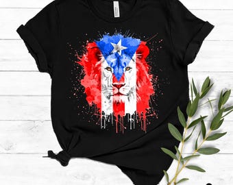 Puerto Rico PNG | Puerto Ricos flagga T-shirtdesign | Puertorikansk sublimering PNG | Trendig design, omedelbar digital nedladdning, kommersiellt bruk