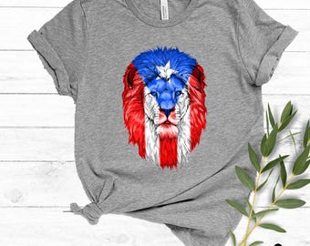 Puerto Rico PNG | Puerto Ricos flagga T-shirtdesign | Puertorikansk sublimering PNG | Trendig design, omedelbar digital nedladdning, kommersiellt bruk