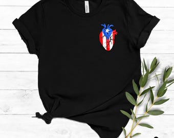 Puerto Rico PNG | Puerto Ricos flagga T-shirtdesign | Puertorikansk sublimering PNG | Trendig design, omedelbar digital nedladdning, kommersiellt bruk