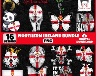 Adesivo Per Auto Con Bandiera Dell'Irlanda Del Nord – 10x6,6 Cm, Resistente Per Esterni E Autolavaggio