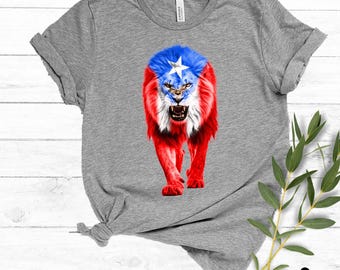 Puerto Rico PNG | Puerto Ricos flagga T-shirtdesign | Puertorikansk sublimering PNG | Trendig design, omedelbar digital nedladdning, kommersiellt bruk