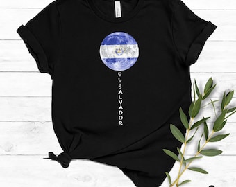 エルサルバドル PNG | エルサルバドル国旗Tシャツデザイン | エルサルバドルの昇華PNG | トレンドデザイン、即時デジタルダウンロード、商用利用可能