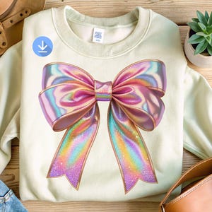 Shimmering Bowtie Png, Shimmer Bow Png, Bow Png, Princess Bow Png, Shirt Cup Sublimation, Trendy Png, Girl T-Shirt Design, Digital Download