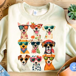 Summer Dogs PNG: Funny Pet Sublimation Design (Digital Download 12x15 inches)