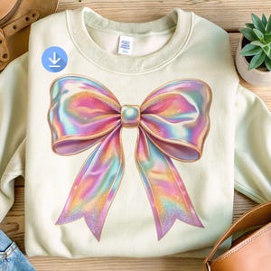 Shimmering Bowtie Png, Shimmer Bow Png, Bow Png, Princess Bow Png, Shirt Cup Sublimation, Trendy Png, Girl T-Shirt Design, Digital Download