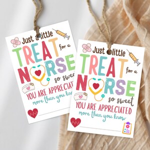 NURSE Appreciation Gift Tag Happy Nurses Week Gift tags Printable Nurse tags Fillable Nurse Week Gifts for Nurse Thank you Appreciation Tags