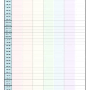 Weekplanner voor een half uur | Tijdbloktracker | Dagelijkse organisator van een half uur | Afdrukbare wekelijkse productiviteit | Directe download A4