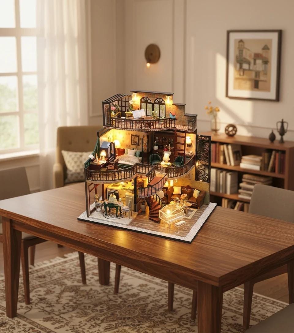 Wooden Dollhouse Furniture