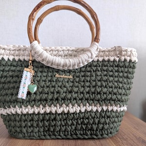 Crocheted ladies bag