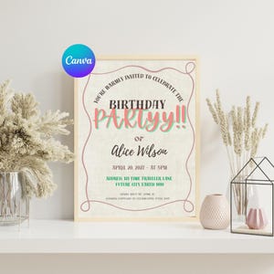 Digital Birthday Invitation