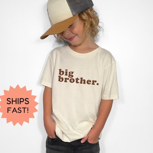 Big Brother Shirt, Toddler Boy Shirt, Baby Announcement Tee, Gender Reveal Idea, Promoted to Big Bro Gift for Sibling Shirt