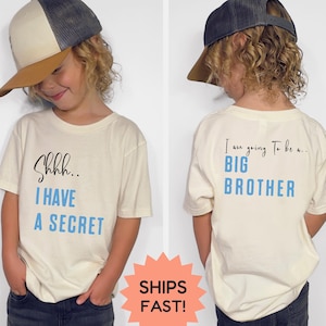 Pssst, ich habe ein geheimes Shirt, das zu Big Brother Shirt, Big Brother Shirt, Kleinkind Jungen Geschenk Shirt, Big Brother Shirt gefördert wird
