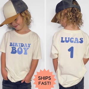 Personalized Name&Age Birthday Boy Toddler Shirt, Custom Birthday Gift Shirt, 1st Birthday Baby Shirt , Birthday Party Shirt, Birthday Shirt