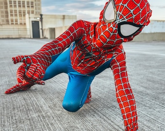 Disfraz de superhéroe para niños, disfraz de superhéroe para niños, disfraz de Halloween para niños, disfraz de superhéroe para niños pequeños, máscara desmontable.