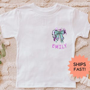 Personalized Kids Halloween Name Shirt, Toddler Spooky Tee Kindergarten Halloween Shirt With Name, Spooky Girl Shirt