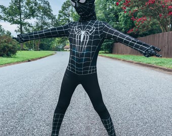 Superhero Suit for Kids, Superhero Suit for Boys, Superhero Suit Toddler, Black Hero Costume for Kids, Boys Halloween Cosplay