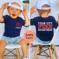 Personalized Firetruck Birthday Shirt, Firefighter Tee, Sound The Alarm Toddler Shirt, Boys Fireman Birthday, Youth Fire Dept Shirt