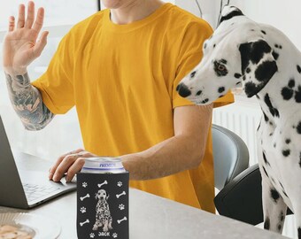 Enfriador de latas personalizado con foto de mascota, recuerdo de boda personalizado, regalo para perro o gato, regalo para invitados, regalo para familiares y amantes de las mascotas.