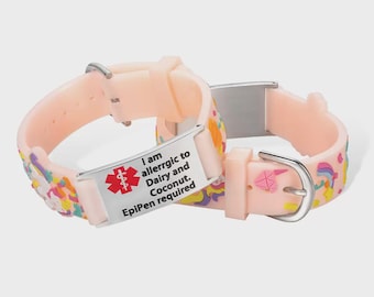 Custom Kids Allergy Bracelet | Medical Alert Wristband