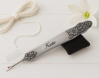 Personalized Name Seam Ripper | Custom Sewing Tool Gift | Retro Alloy Seam Ripper for Tailor, Crafter, Mom, Grandma