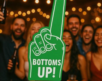 Custom Foam Finger with Message | Fun Gift for Sports Fans, Cheerleaders, Game Day, Bachelor Party, Wedding, or Team Spirit Event