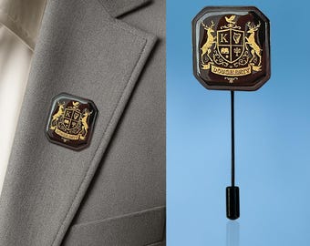 T30 PINS ARMOIRIE MERLE Auvergne famille Blason Ecusson Coat Arms