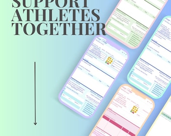 A5 Swimming Training Journal Printable Pages