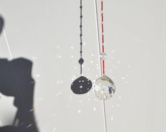 Handmade Crystal Suncatcher – Upcycled Rainbow Prism Decor